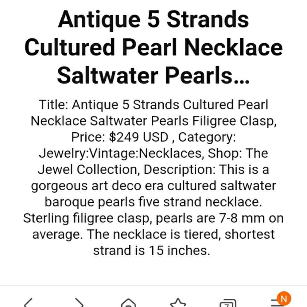 Vintage pearl set - Picture 9 of 11